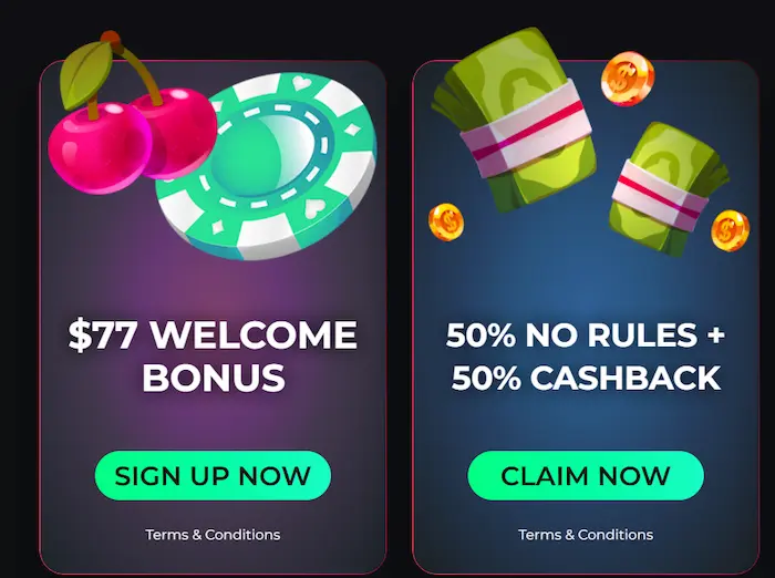 BettyWins Casino bonus
